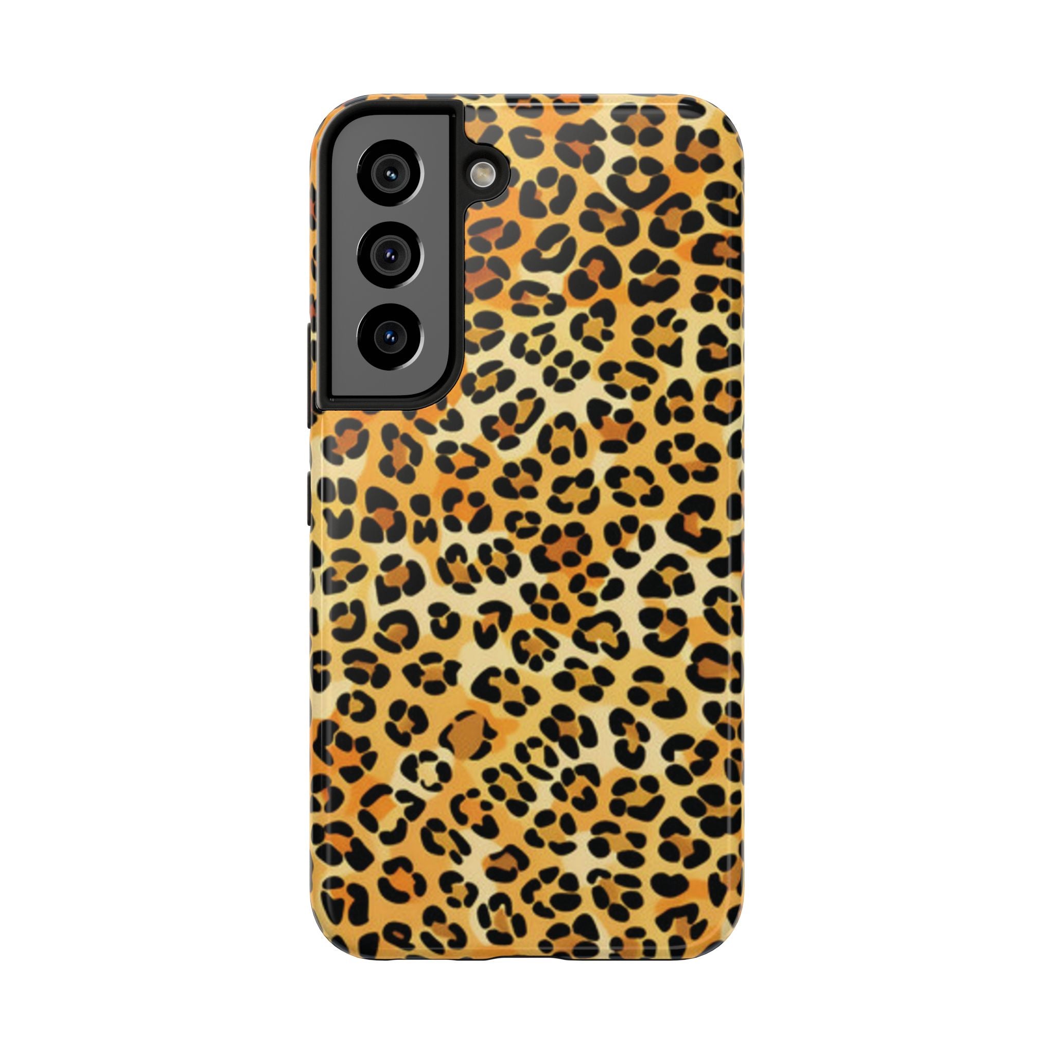 Leopard Print Tough Phone Case — Durable Animal Print Protective Cover