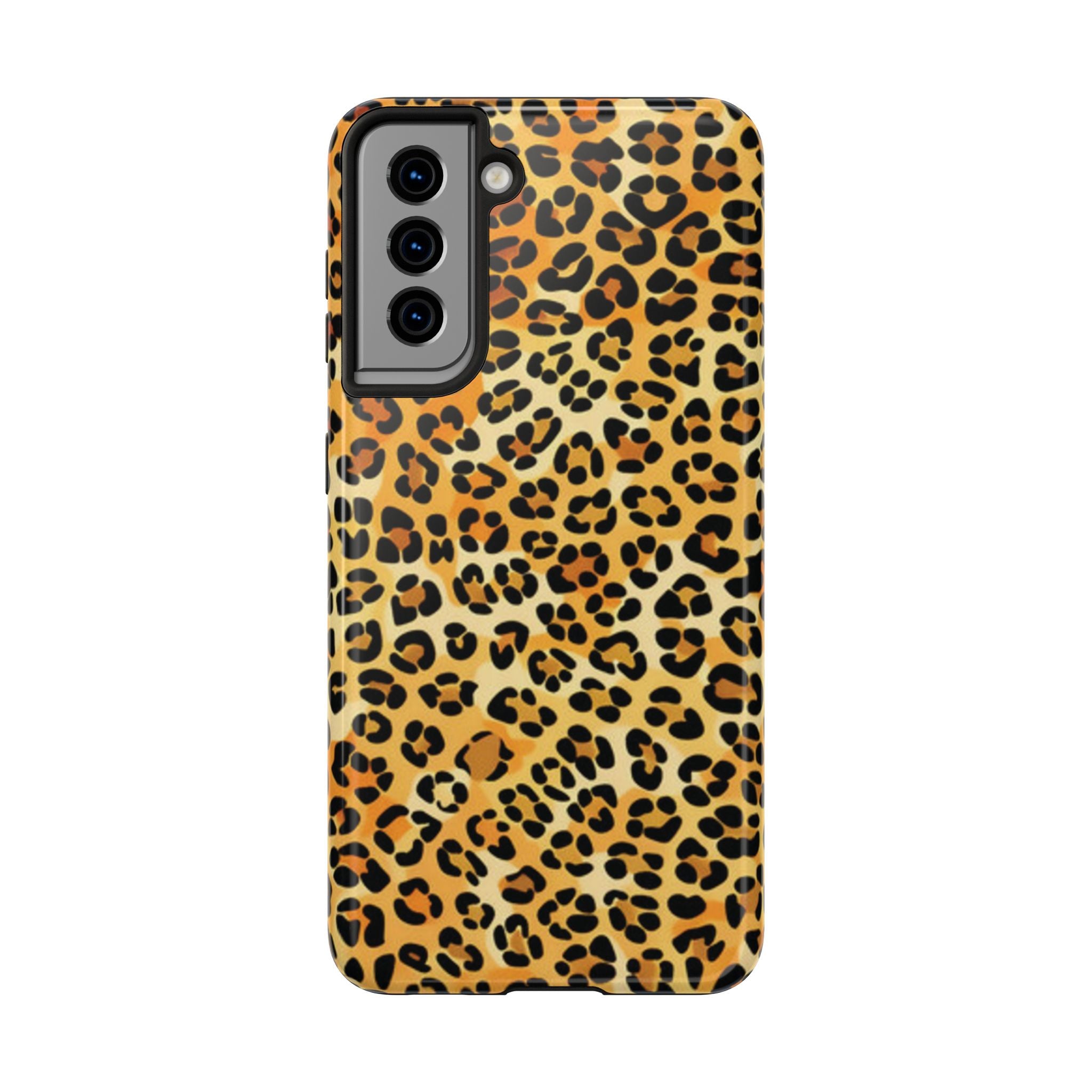 Leopard Print Tough Phone Case — Durable Animal Print Protective Cover