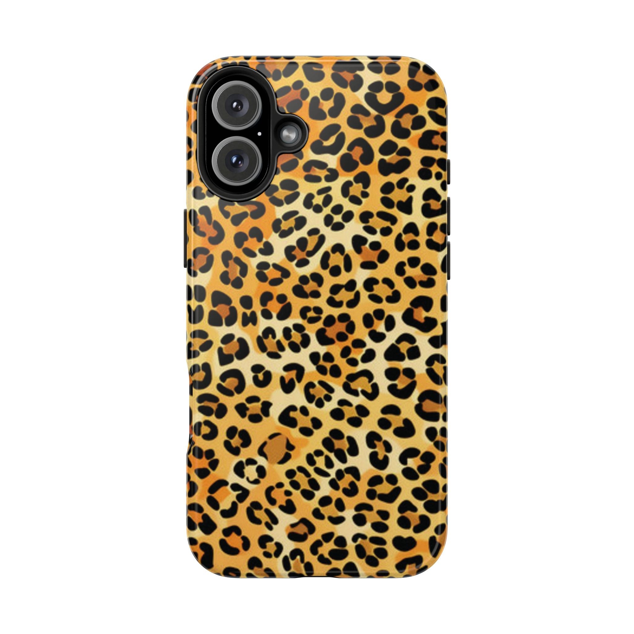 Leopard Print Tough Phone Case — Durable Animal Print Protective Cover
