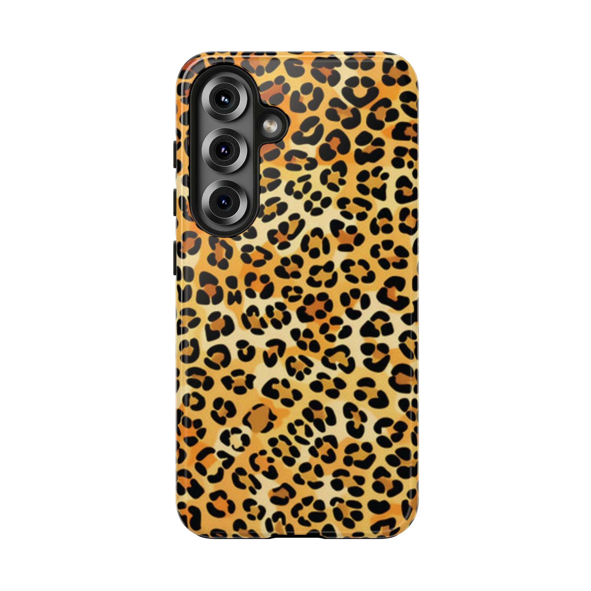 Leopard Print Tough Phone Case — Durable Animal Print Protective Cover