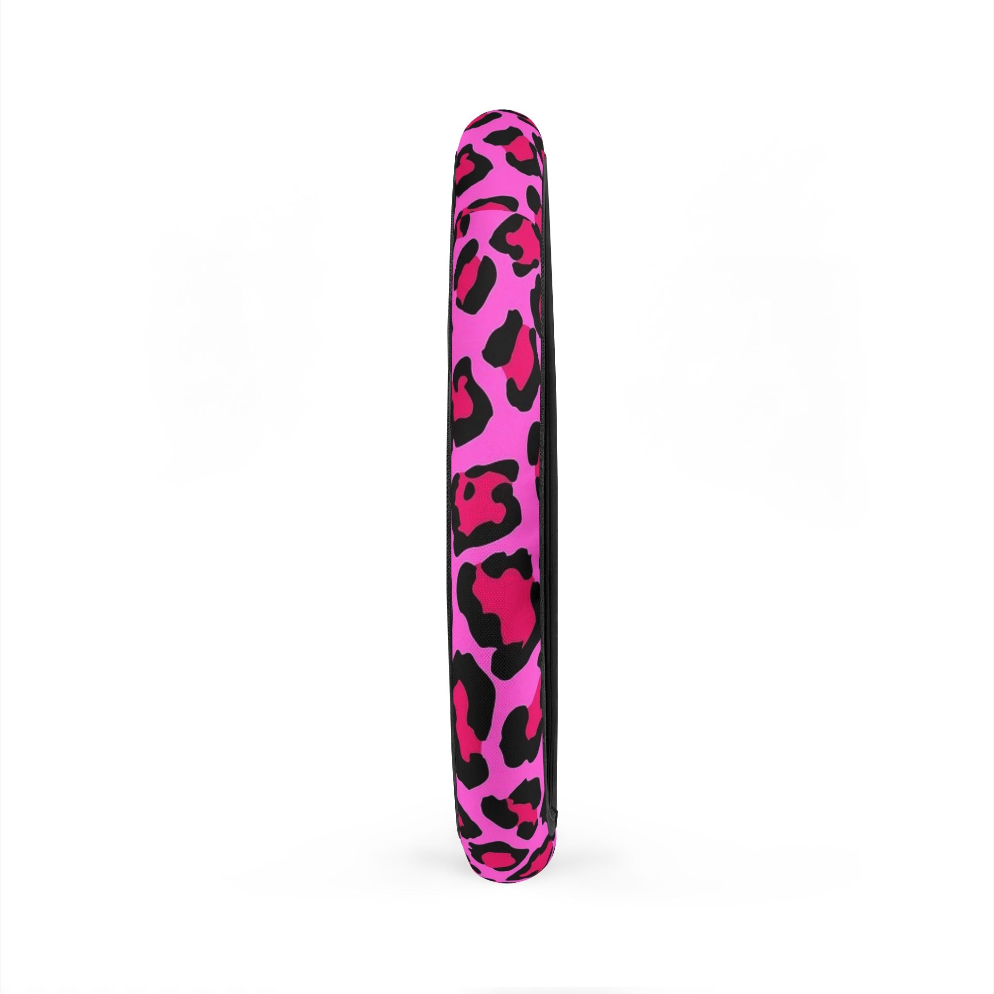 Pink Leopard Steering Wheel Cover — Bold Animal Print Car Accessory
