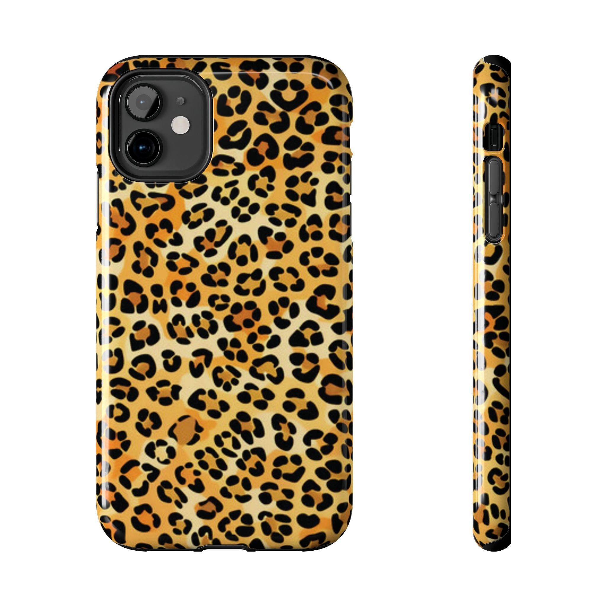 Leopard Print Tough Phone Case — Durable Animal Print Protective Cover