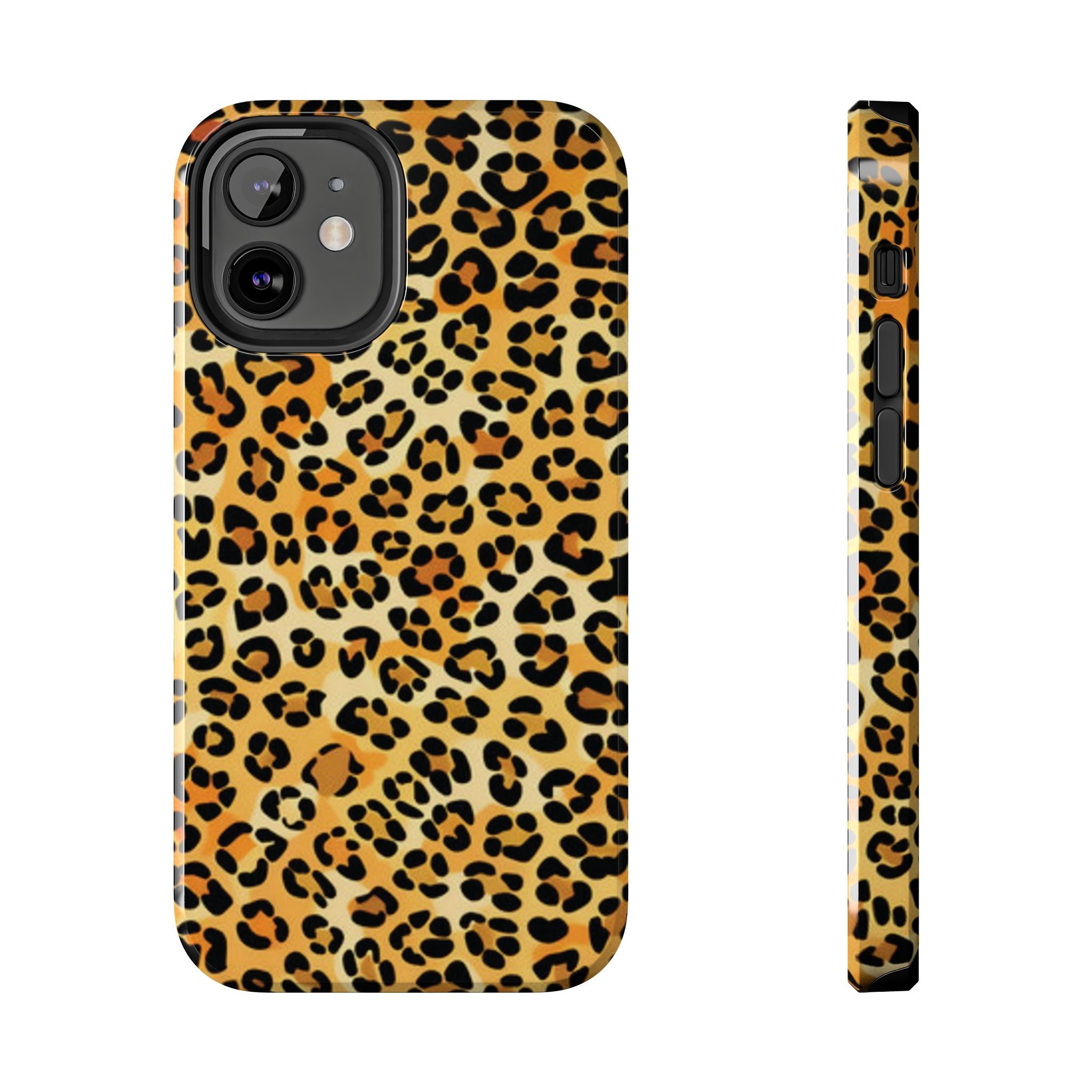 Leopard Print Tough Phone Case — Durable Animal Print Protective Cover