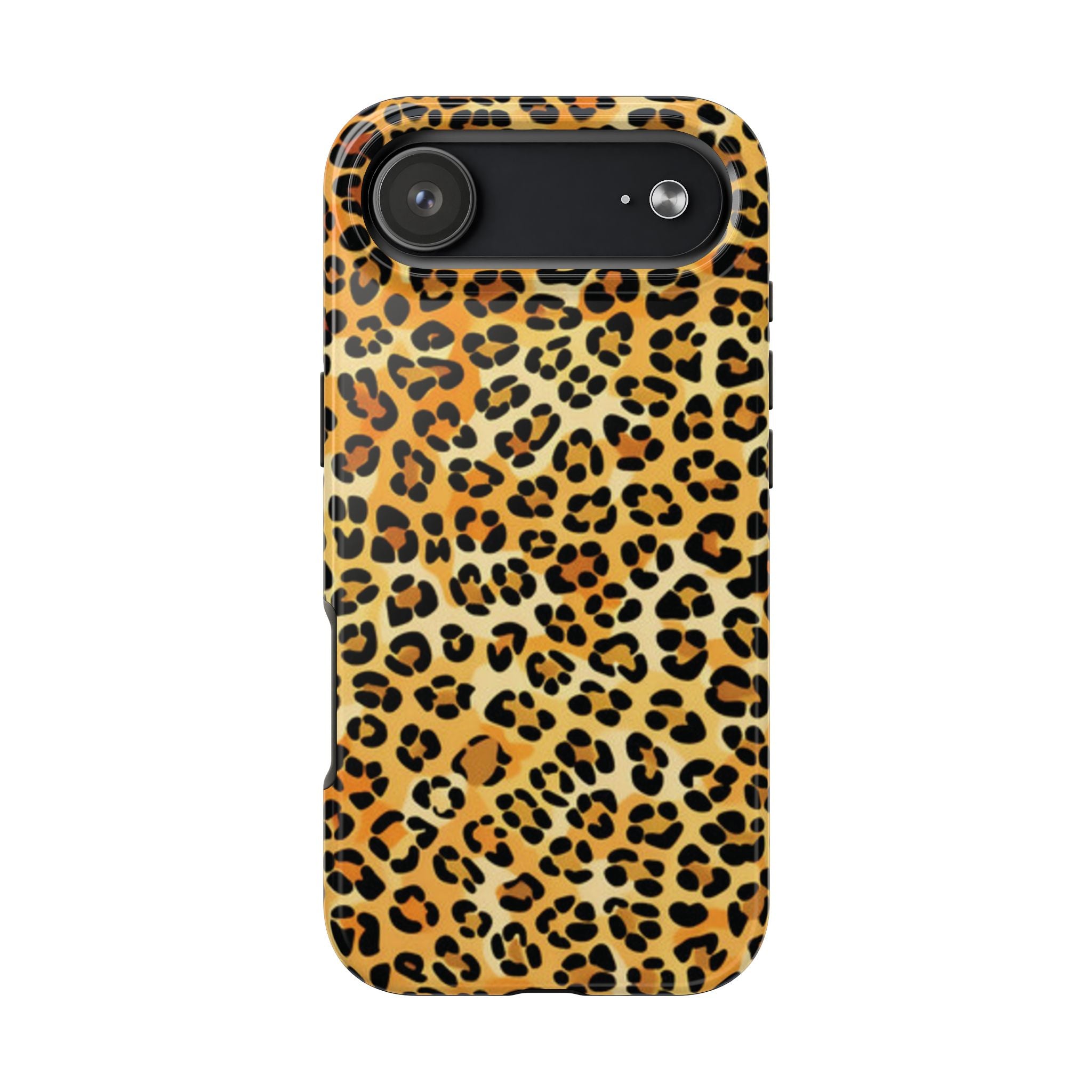 Leopard Print Tough Phone Case — Durable Animal Print Protective Cover