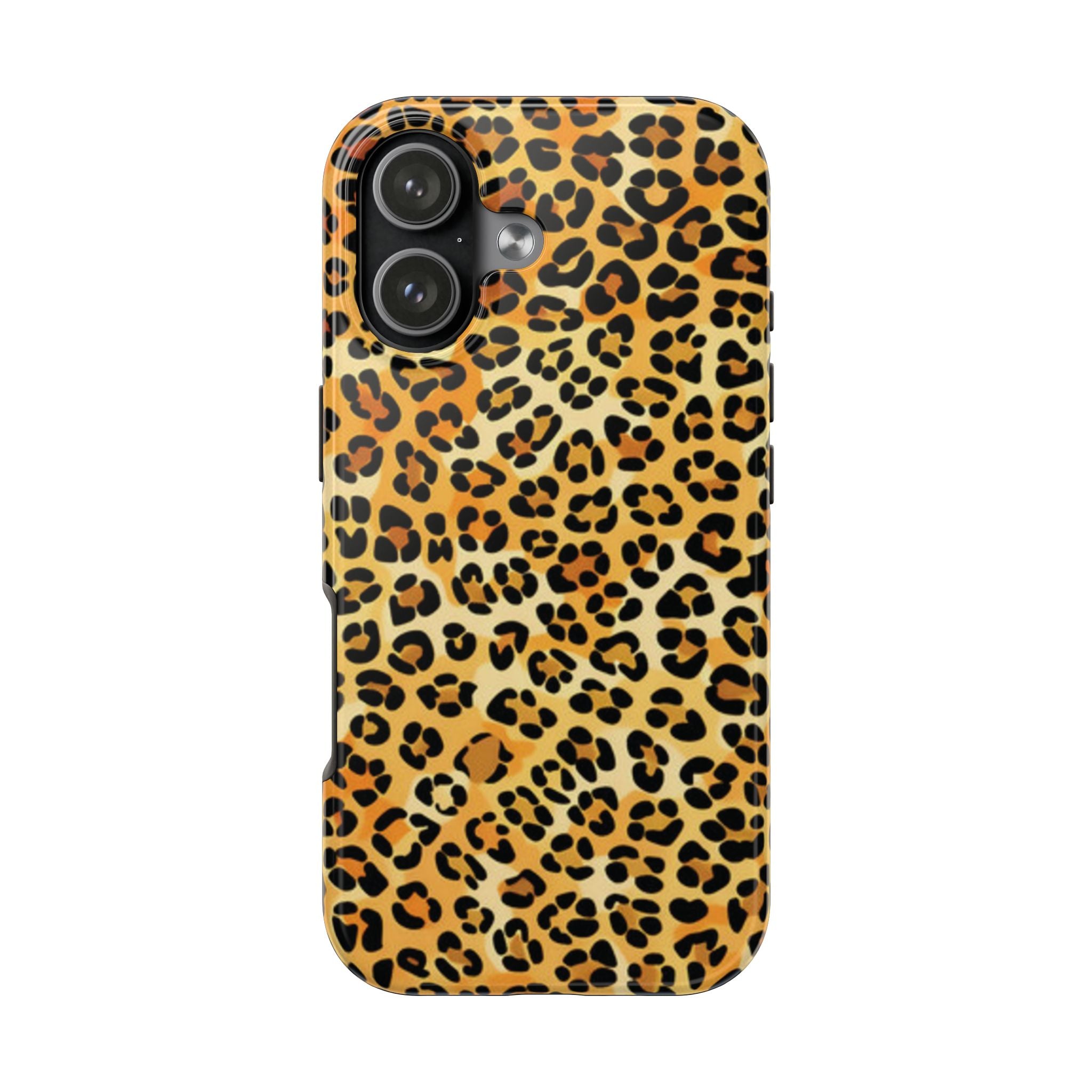 Leopard Print Tough Phone Case — Durable Animal Print Protective Cover