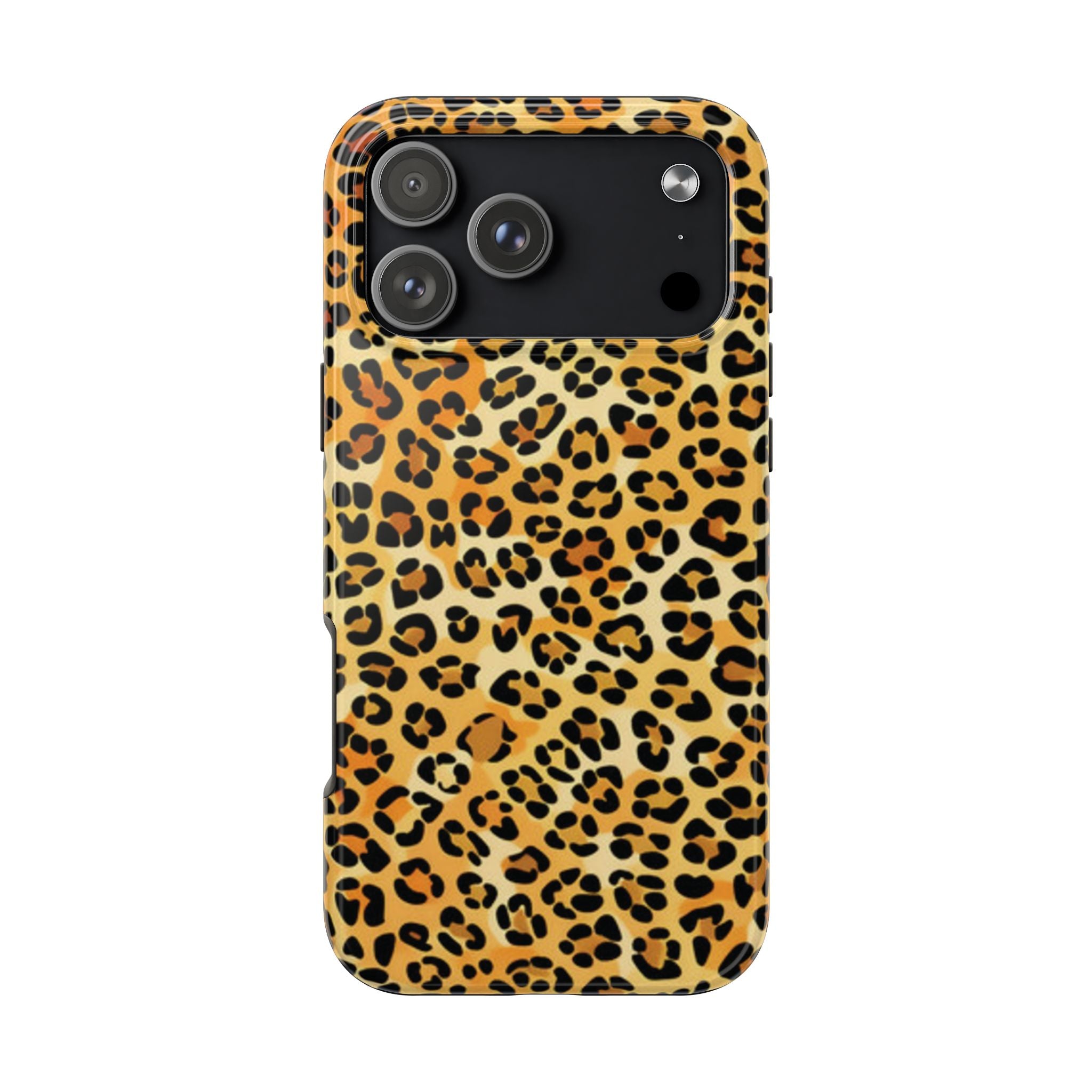 Leopard Print Tough Phone Case — Durable Animal Print Protective Cover