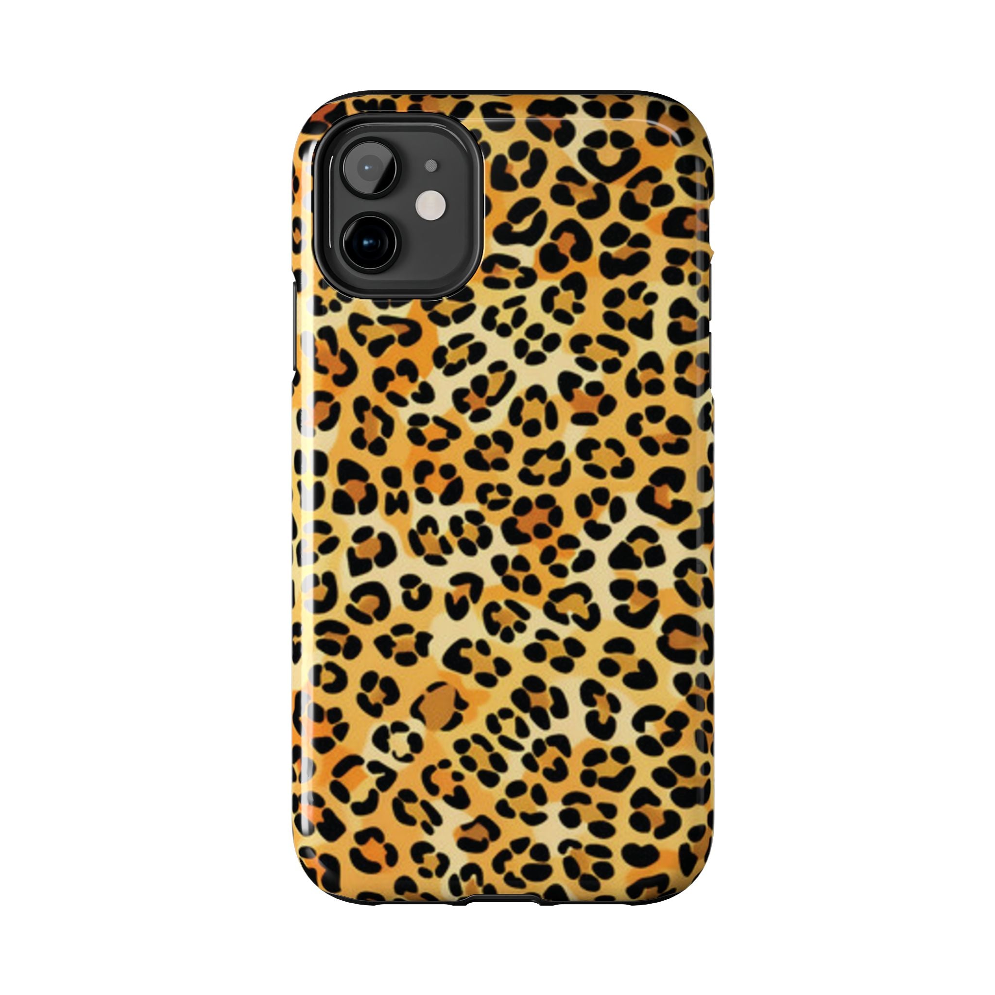 Leopard Print Tough Phone Case — Durable Animal Print Protective Cover