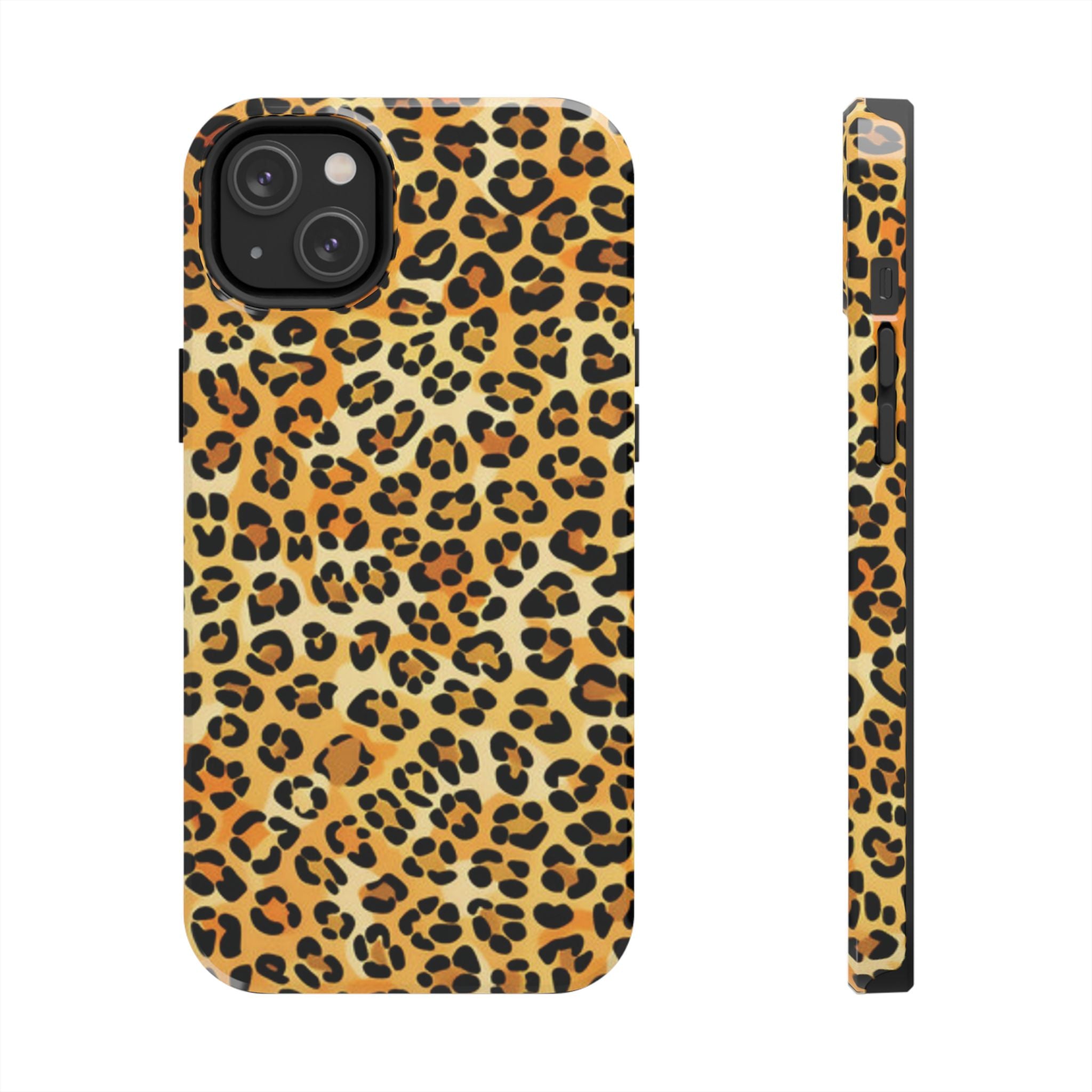 Leopard Print Tough Phone Case — Durable Animal Print Protective Cover