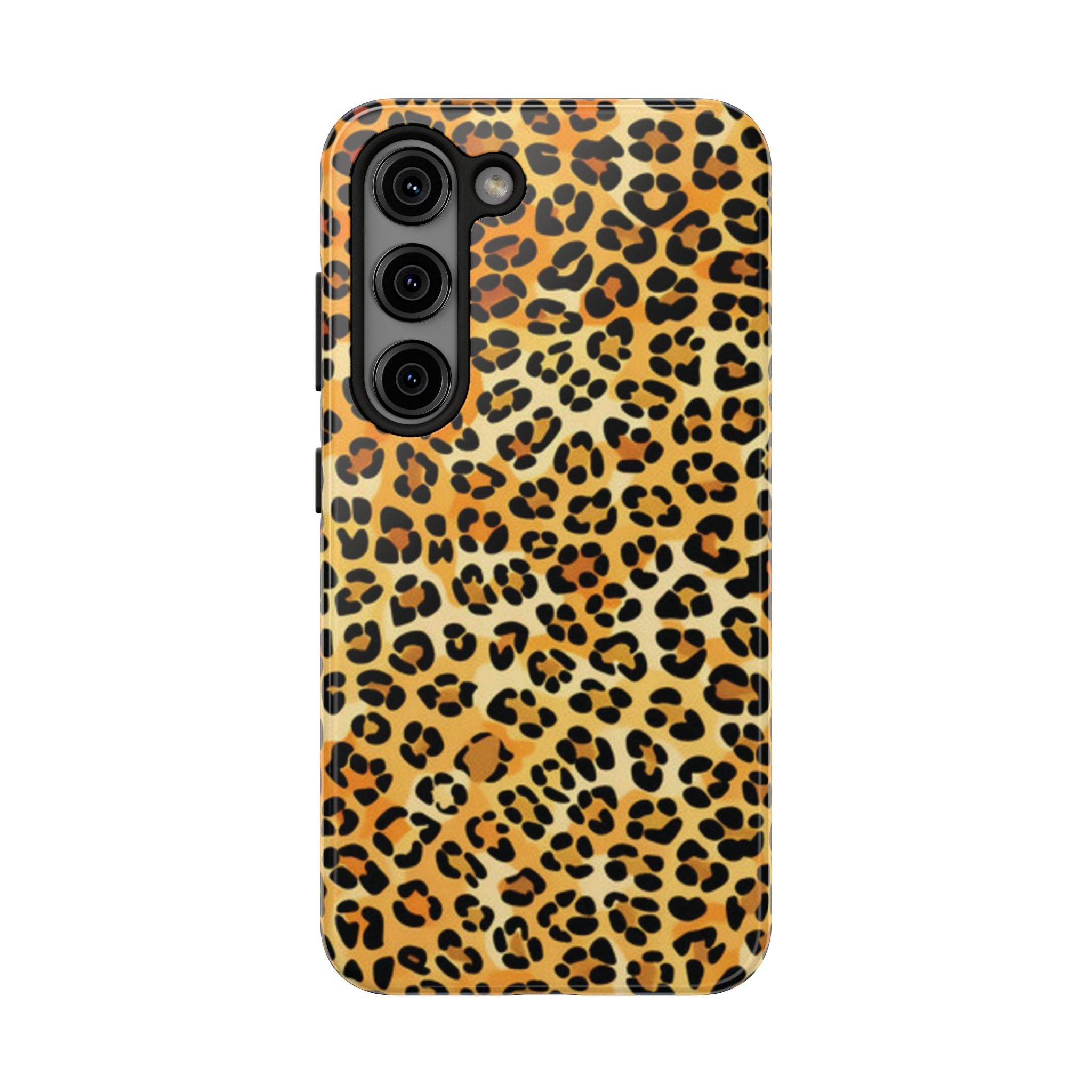Leopard Print Tough Phone Case — Durable Animal Print Protective Cover