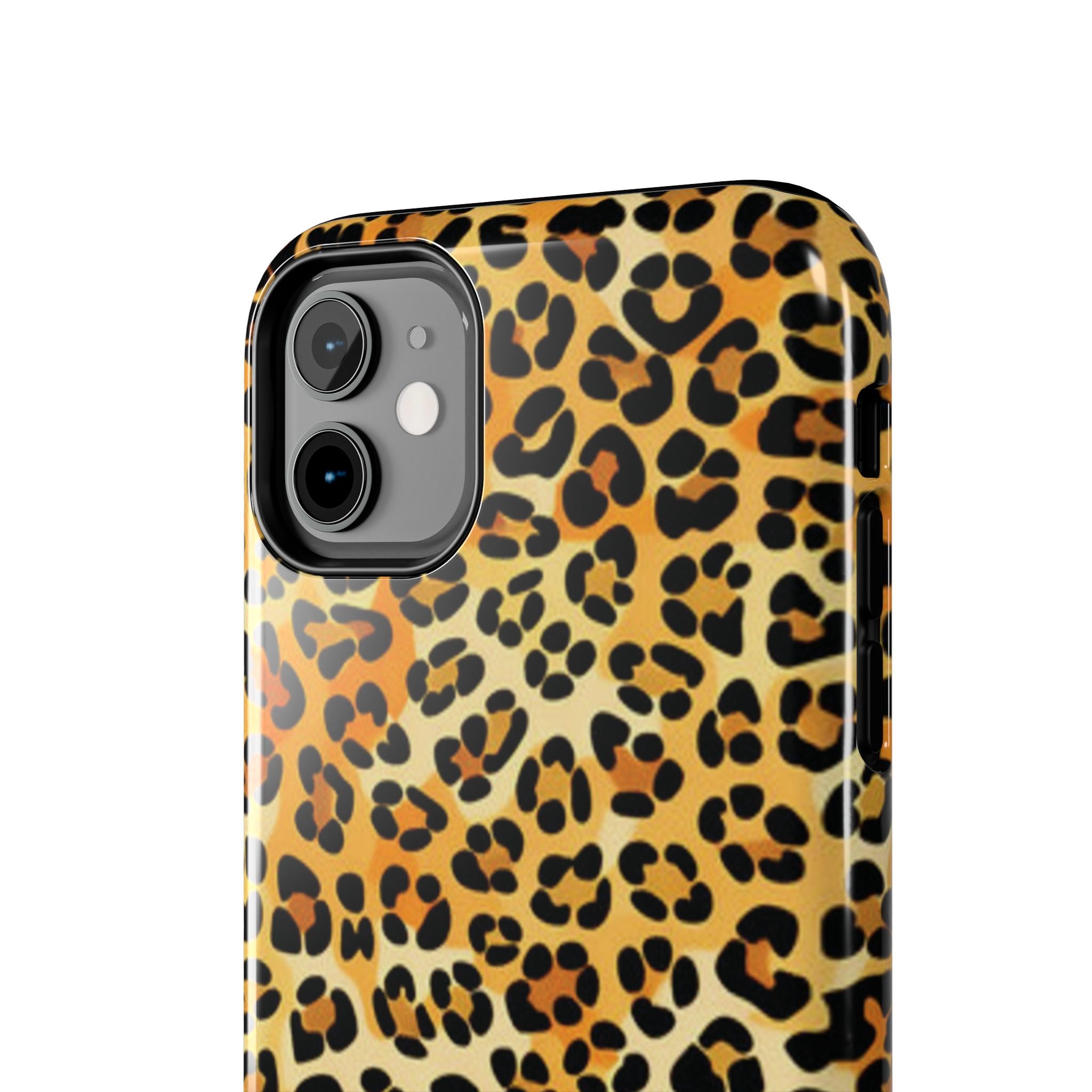Leopard Print Tough Phone Case — Durable Animal Print Protective Cover