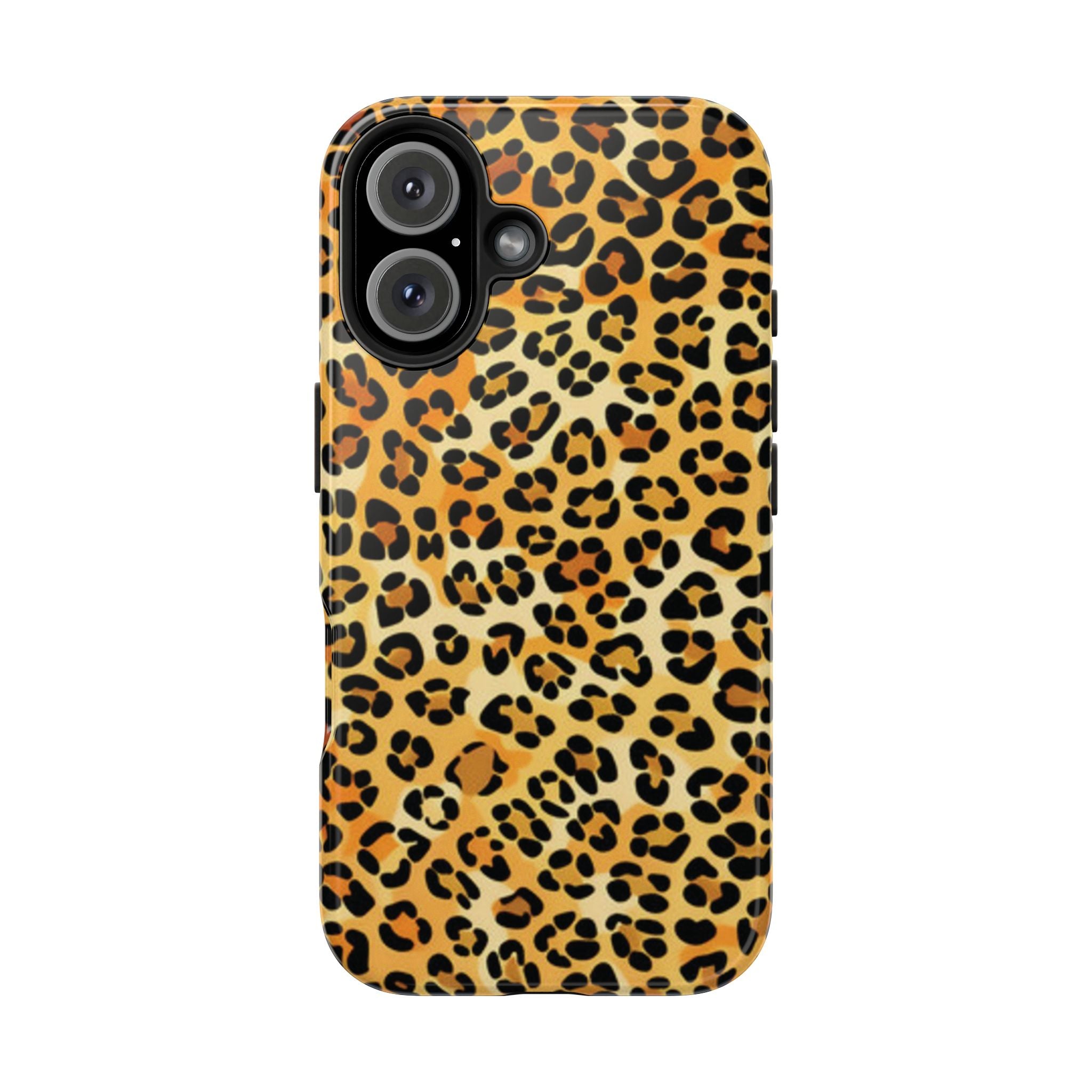 Leopard Print Tough Phone Case — Durable Animal Print Protective Cover