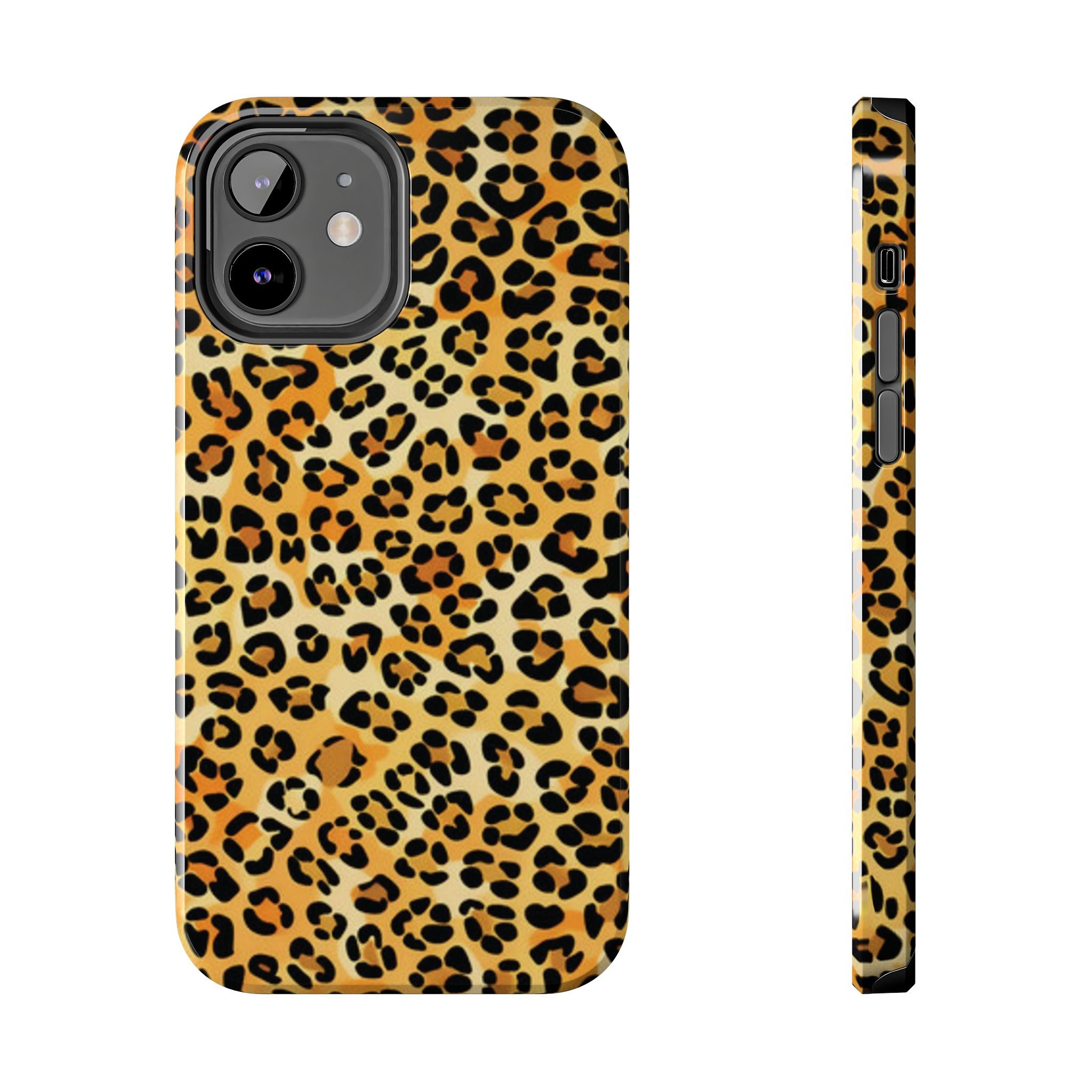 Leopard Print Tough Phone Case — Durable Animal Print Protective Cover