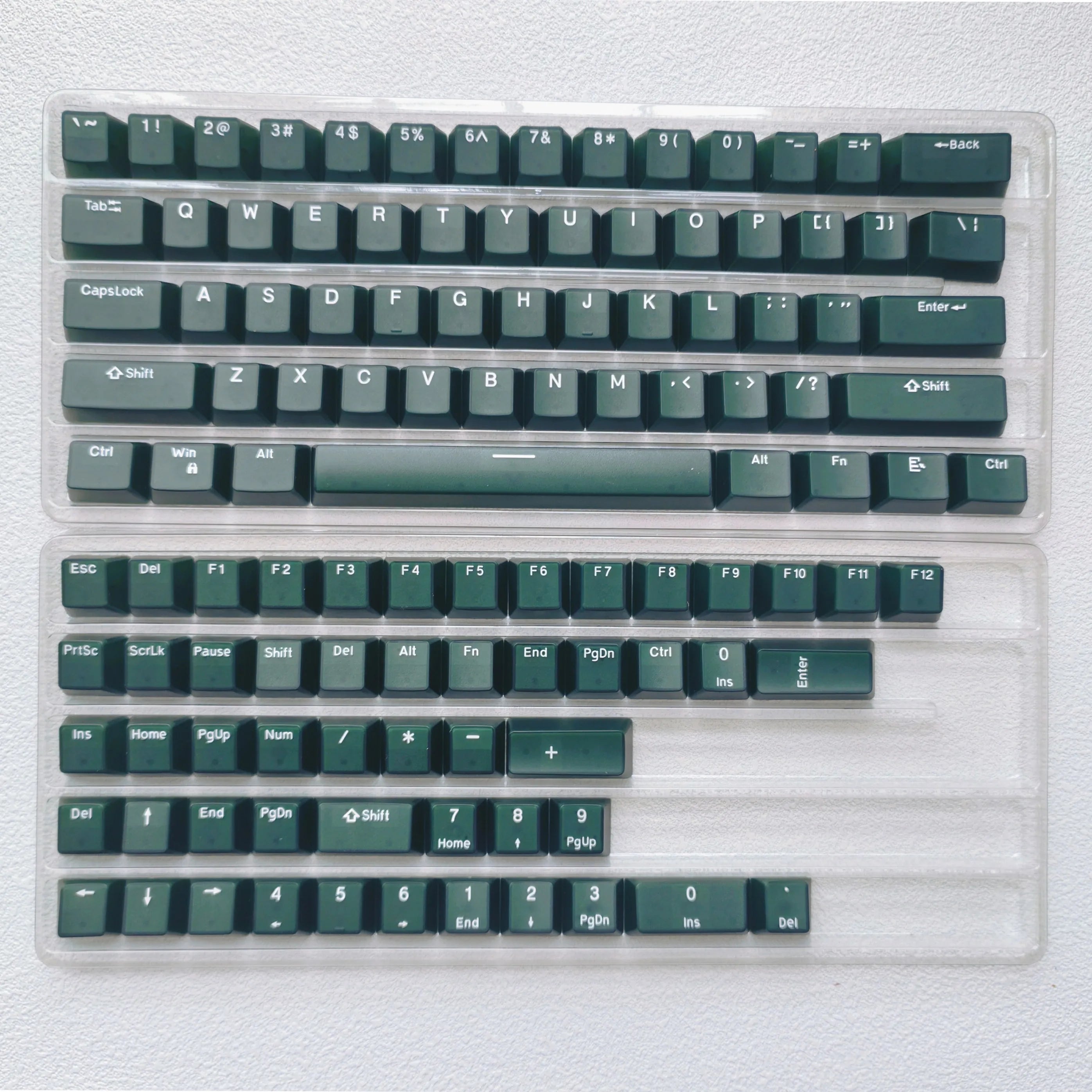 114 Keys Red Jade Pudding Keycaps