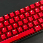 114 Keys Red Jade Pudding Keycaps