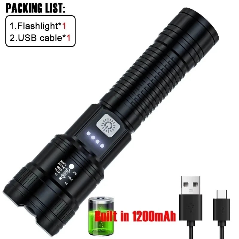 High Strong Power Led Flashlights 2000LM