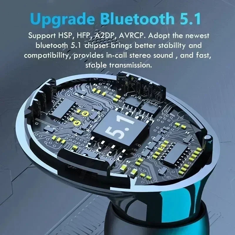 M10 TWS Bluetooth Earphones Wireless Waterproof Sport Earbuds with Active Noise-Cancellation